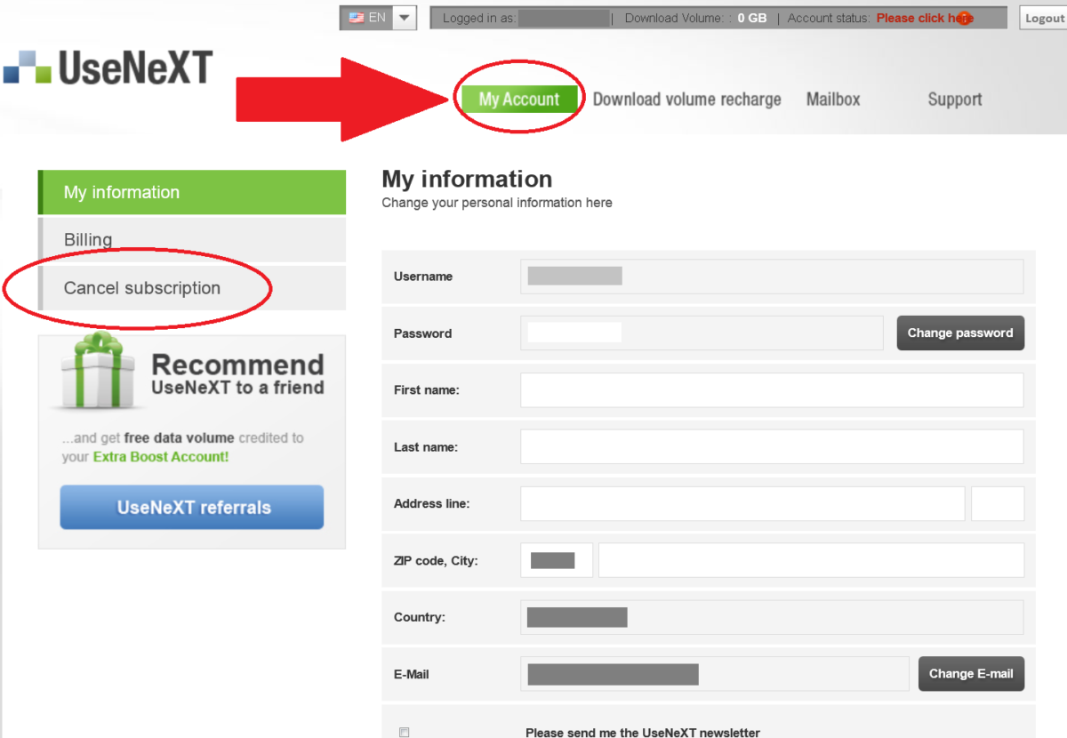 How To Cancel UseNeXT, Before The Trial Expires